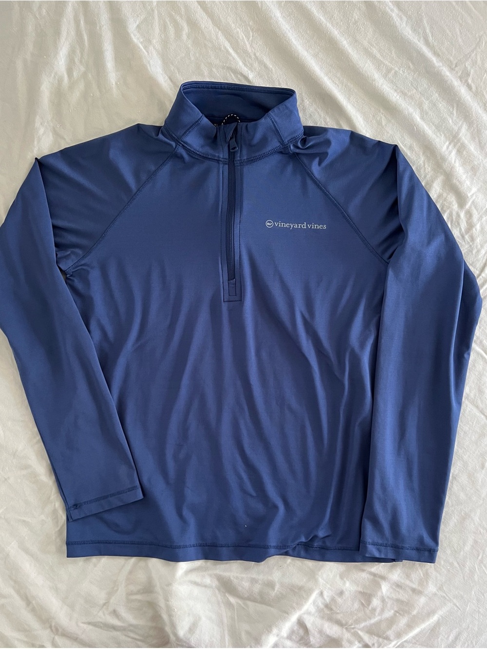 Vineyard Vines Sankaty 1/4 Zip Performance Pullover Blue Women’s Medium